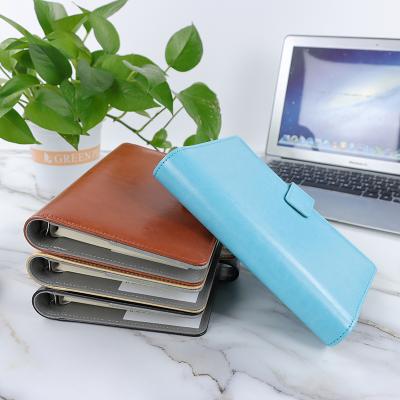 China Office Supplies Reusable Custom PU Leather To Do List Loose Leaf Notebook for sale