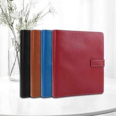 China Custom Wholesale Document Storage Printing 3 Ring Leather Business Portfolio Organizer Folder for sale