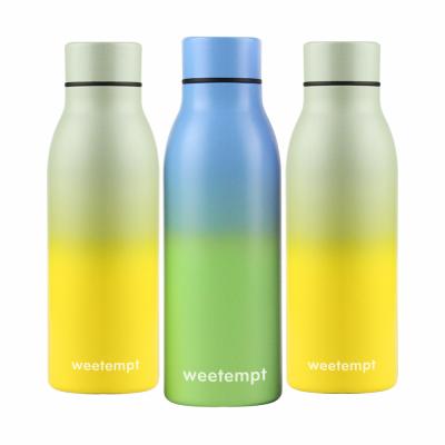 China PORTABLE Custom Color 304 Logo 600ml Double Wall Vacuum Stainless Steel Sport Water Bottles for sale