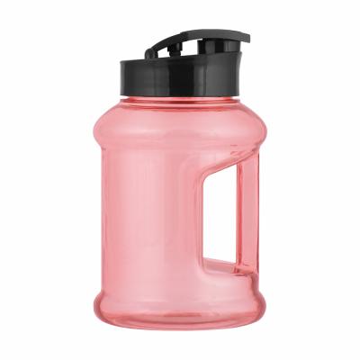 China Motivational 350ml/1.3L PETG Sport Drinks Plastic Water Bottle Sustainable Portable Outdoor Cute BPA Free Eco-Friendly for sale