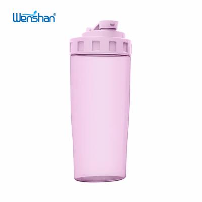 China Viable BPA Free Plastic Water Bottle Sports Shaker Bottle For Gym Protein Powder Drinking With Mixing Ball for sale