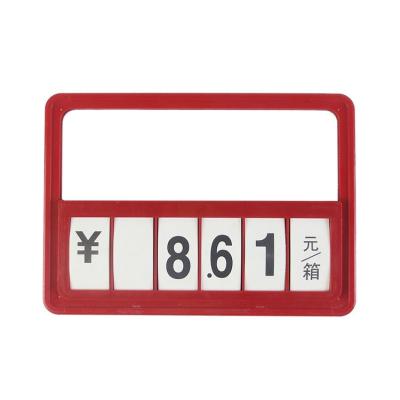 China Free Samples Durable Supermarket Plastic Price Sign Evaluation Board for sale