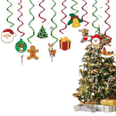 China Warm And Exquisite Christmas Ornaments Decorations Ceiling Decor Hanging Customizable Size Printing Christmas Wall Hanging for sale