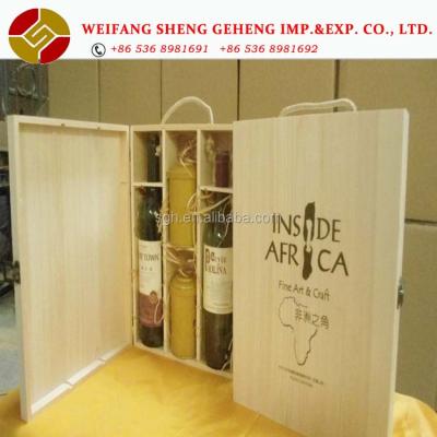 China Europe Hot Selling Wooden Box Wine For Luxury Packaging Products en venta