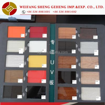 China High Gloss Moisture Proof UV White Laminated Melamine MDF Board /acrylic MDF Board en venta