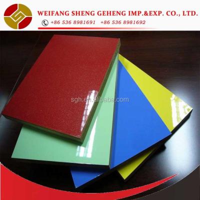 China High Gloss Moisture Proof Solid Sheet UV MDF / Colored UV MDF Sheet en venta