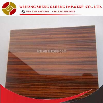 Chine Good quality moisture proof high gloss UV MDF board / high gloss acrylic MDF board à vendre