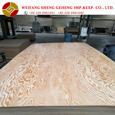 China 4.5MM\7.5MM\12MM\14.5MM\17.5MM Thickness Larch Furniture Decoration Brushed Plywood Hardwood Core E1 Glue Export To Korea Market For Furniture for sale