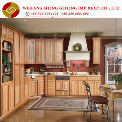 China Eco-friendly u-shape kitchen sideboard furniture american style kichen wooden cabinet sideboard for sale