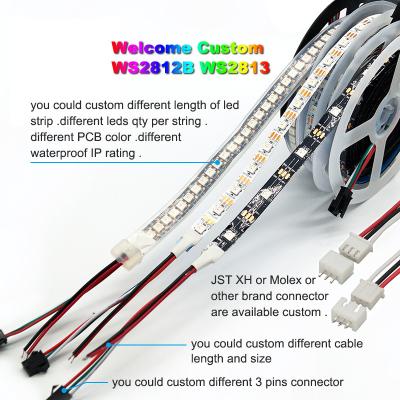 China Hotel/Home/Shop/Gardon/Scenery 30 Custom high quality professional led ws2812b in different led connector different cable length different quantity for sale