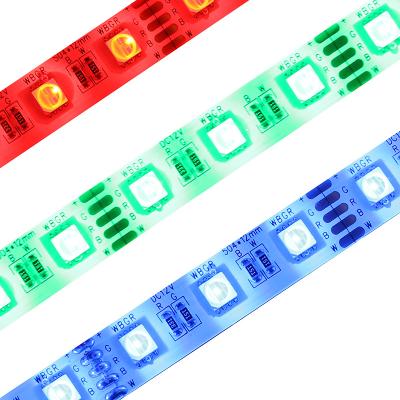 China Custom Super Good Quality PCB 3000mcd 5050 Top Bright 60leds/m Hotel/Home/Shop/Garden/Landscape RGBW RGBWW 3oz 4 in 1 IP20 IP65 IP67 IP68 led strip light 12v 24v for sale