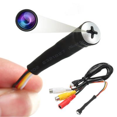 China Indoor Cameras Hidden Camera NTSC/PAL 800TVL Color CCTV Screw Pinhole Mini Invisible Hidden Camera for sale