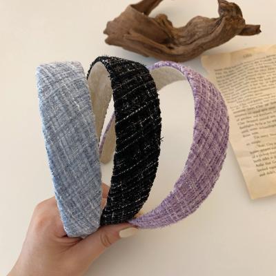 China Headwear Headbands For Women Lady Head Hoop Fashion Wide Hair Accessories Head Bands French Turban Headbands for sale