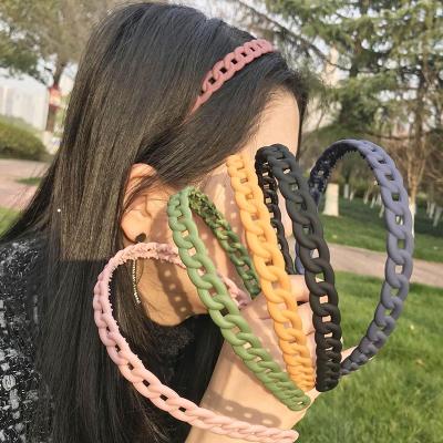 China Headwear Hairband Circle Band Sports Headband Hairbands For Women Candy Colors Framing For Hair Girls Hair Accessories for sale