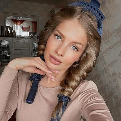 China European And American Style Headband For Women Soft Sleep Heatless Hair Curls Girls Hair Curler Headwear Tools Hair Accessories for sale