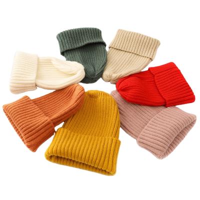 China COMMON Knitted Winter Woolen Women's Red Hat Leisure Hat Skull Cap Warm Elastic Outdoor Hat Black for sale