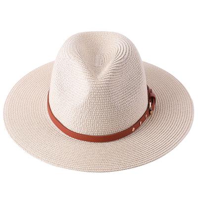 China The Picture Straw Hat Women Hat For Men Summer Sun Protection Hats Wide Brim Women's Vintage Fashion Summer Hats for sale