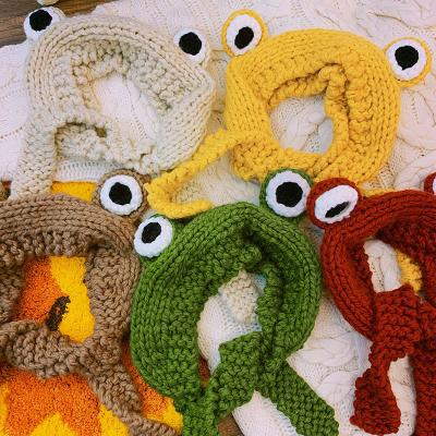 China COMMON Knitted Hats For Women Girls Frog Cartoon Pattern Cute Winter Hot Sale Cheap Warm Hats for sale