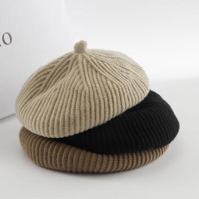 China Winter Classic Beanie Caps French Berets Casual Picture Beret Hat For Women Girl Hat for sale