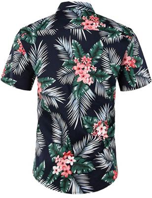 China 2021 New Summer Sustainable Men's Short Sleeves Digital Printed 3D Beach Casual Men's Coldker Shirts for sale