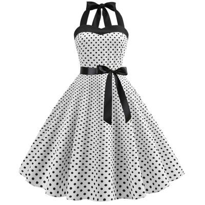 China Anti-wrinkle fashion women clothing 2019 latest new rockabilly dress for sale