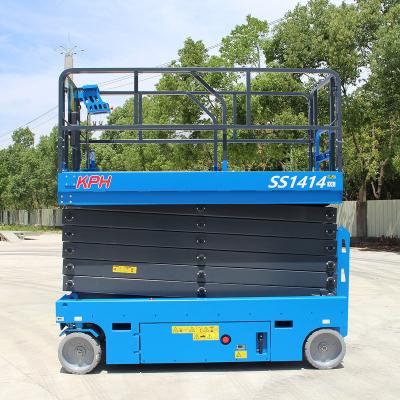 China Building Material Shops Factory Supply SS1414 Hydraulic Electric Scissor Lift for Building Construction with CE ISO Certification for sale