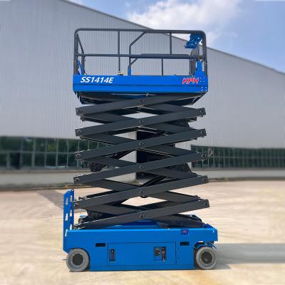 China High Quality Self Propelled High Altitude Battery Scissor Lift Self Propelled Battery Platform Aerial Work Lifter Vertical Work Stable for sale