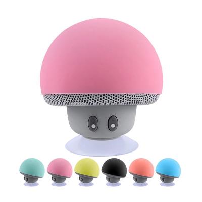 China Amazon Wireless Hot Selling Mini Mushroom Wireless Portable Cute Waterproof Shower Speaker For Mobile Phone for sale