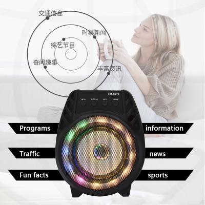 China 2021 Good Quality Blue Tooth Karaoke Speaker Radio Drop Shipping With Favorable Price for sale