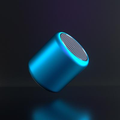 China 2021 Hot Portable Wireless Mini Speaker Car Outdoor Portable Tooth Tooth Small Metal Speaker Blue for sale