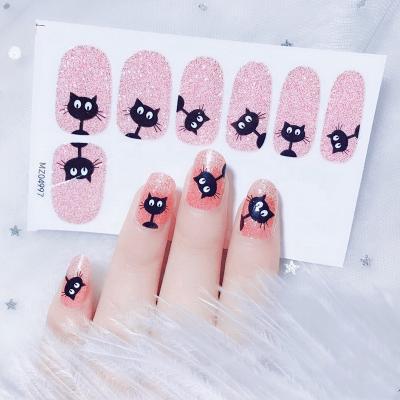 China Cute Cartoon Pattern Animal Design Style Nail Polish Stickers Nail Polish Stickers New 12 for sale