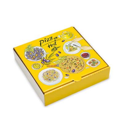 China Factory Direct Selling Recyclable Custom Printed Paper Pizza Cardboard Box Custom Pizza Packaging Box for sale