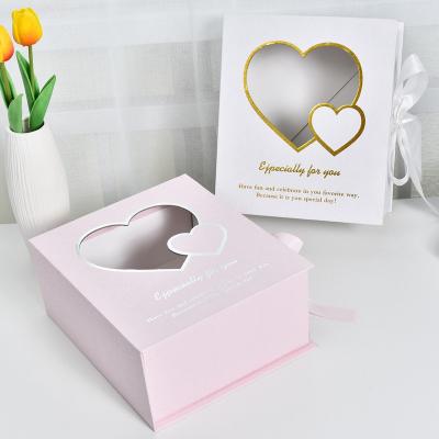 China Recyclable Wholesale Gift Boxes With Lid Magnetic Heart Shaped Gift Box Packaging Lid Luxury Gift Box for sale