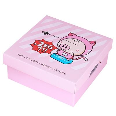 China Recyclable Snack Box Pink Girl Creative Heart Send Girlfriend Gift Box for sale