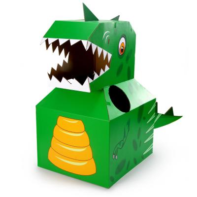 China Funny Toy Children's Dinosaur Cardboard Can Use Cardboard Clothes Children's pdelicate Appearance Paper Toys Box for sale