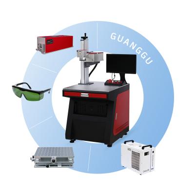 China Air-cooled 3w 5w 10w Wine Glass Bottles Desktop UV Laser Marking Engraving Machine for sale