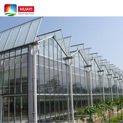 China Hot Selling Stable Structure Greenhouse Panels Glass Greenhouses Customized Glass Green House With Automatic Intelligent Control System zu verkaufen