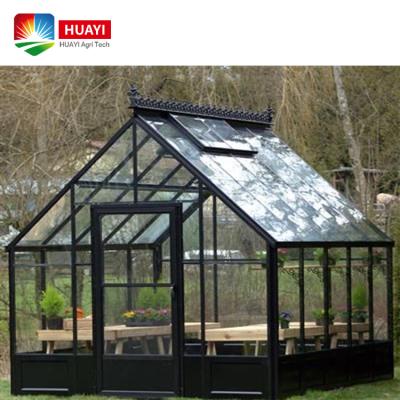 China Stable High Quality Victorian Glass Greenhouse Garden Structure Solar Glass Greenhouses For Sale Te koop