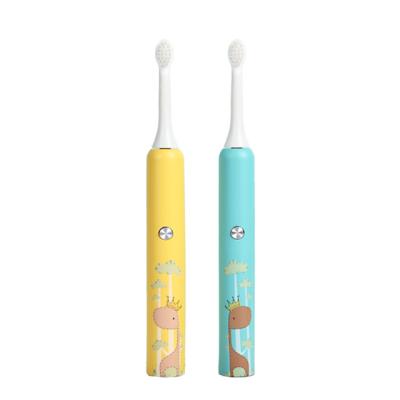 China ABS+silica gel U-shaped kids 1 set smart electric sonic toothbrush for kids for sale