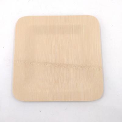 China Wholesale Disposable Disposable Square Dishes And Dishes Bamboo Square Plates Eco - Friendly For Daily Life for sale