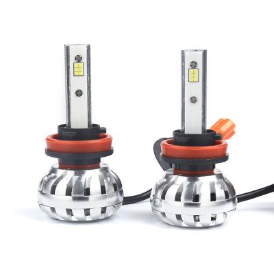 China Hot Sale A1S LED Super Bright High Quality Auto Headlight 12V 60W H11 6000LM 6000K LED Bulbs Aluminum Alloy Aluminum Alloy for sale