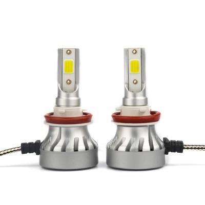 China Hot Sale A6 LED Super Bright High Quality Auto Headlight 12V 30W H11 3200LM 6000K LED Bulbs Aluminum Alloy Aluminum Alloy for sale