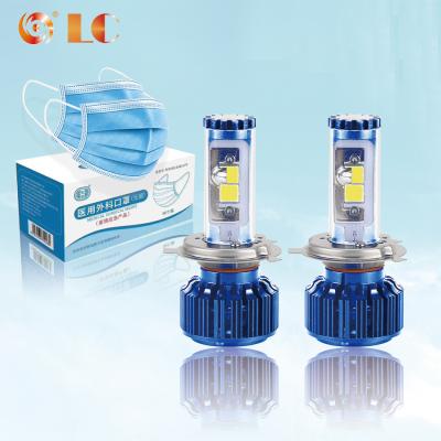 China H3 LED Car Headlight 30W 3200LM 8-32V Vehicle Car Lamps Die Cast Aluminum Housing Kit for sale