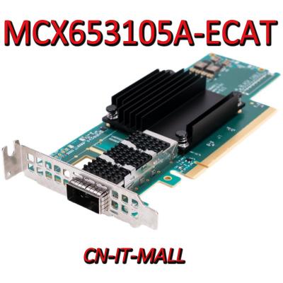 China MCX653105A-ECAT EDR HDR 100Gb CX653105A 100G IB Single Port MCX653105A-ECAT Card for sale