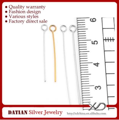 China Nickel& XD P018 Series Factory Direct Sale 925 Sterling Silver Eye Pin Head Lead Free Pin for sale