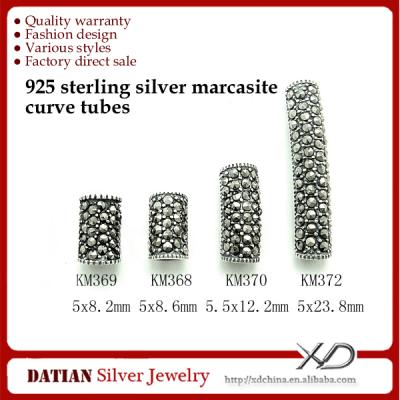 China Nickel& XD Lead Free KM369 Many Sizes Thailand 925 Sterling Silver Marcasite Jewelry Tubes for sale