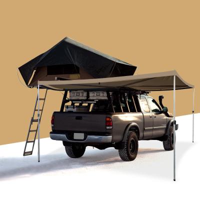 China Easy Install Durable 270 Propeller Pull Out Sun Shelter SUV Car Side Camper Tent for sale