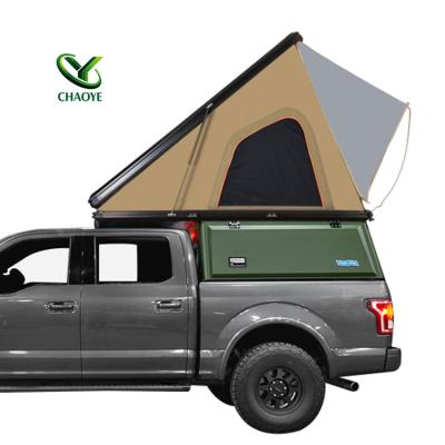 China Hot Selling Aluminum Alloy Triangular Shell Pickup Camping Waterproof Car Roof Easy-carry Tent For Outdoor Camping for sale