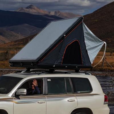 China Aluminum Alloy Triangle Hard Shell Waterproof Car Roof Top Easy-carry Tent For Outdoor Camping for sale