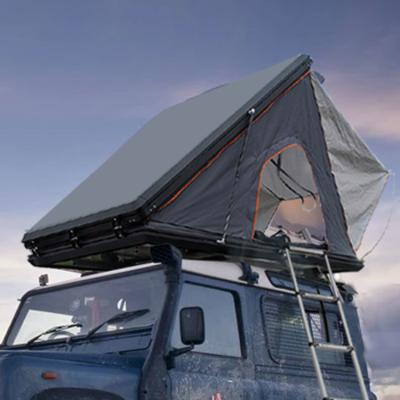 China Special Folding Design Triangle Rooftop Hard Shell Aluminum Car Roof Top Easy-carry Tent for sale